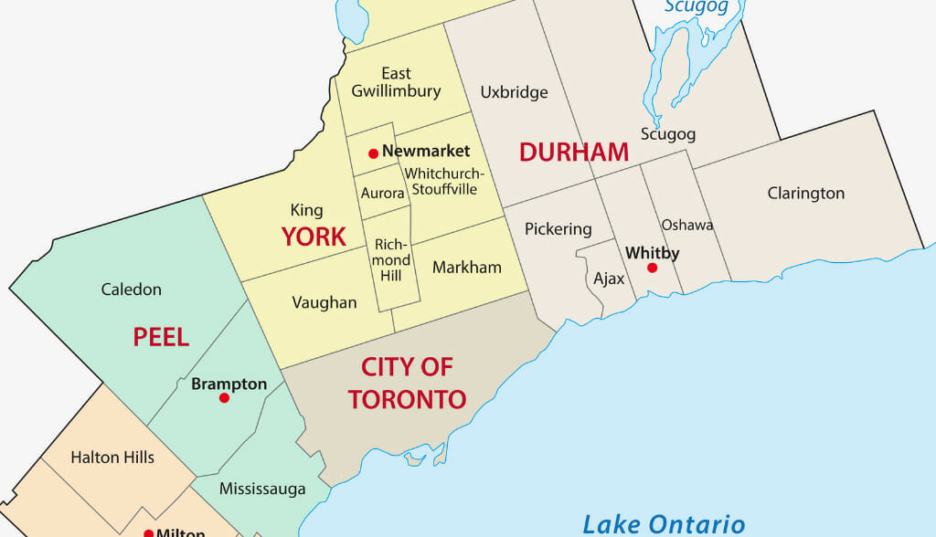 نقشه تورنتوی بزرگ